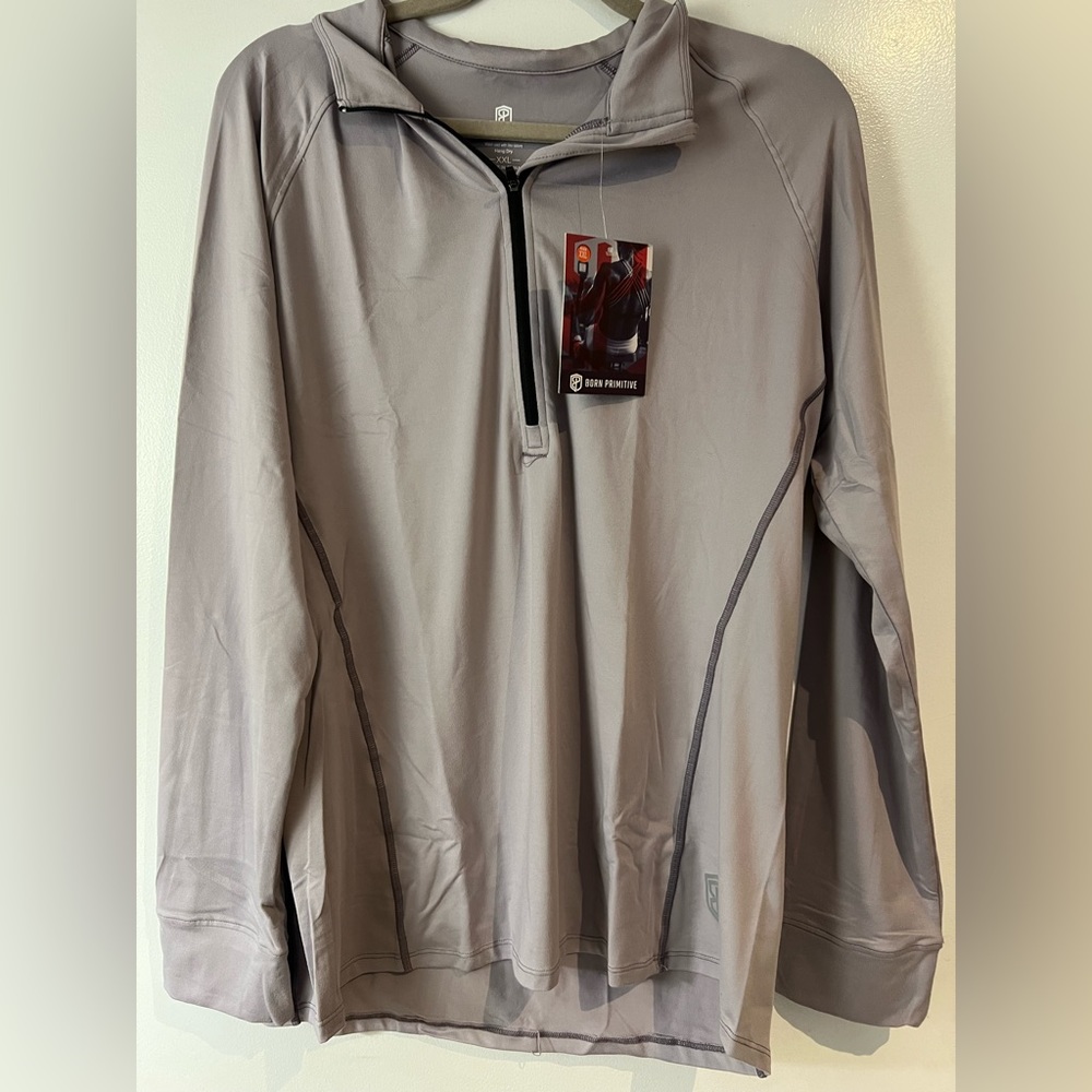 Cropped zip neck athleisure long sleeve